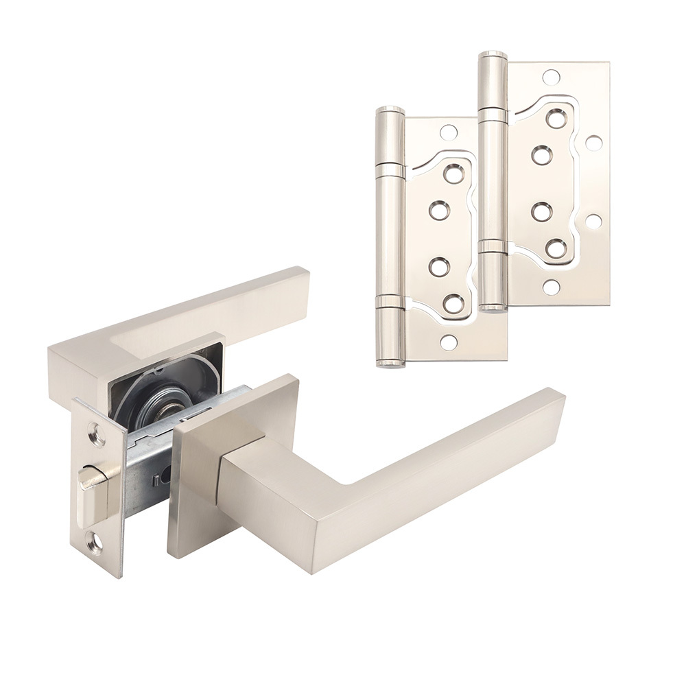 Комплект фурнитуры для двери Lavelly Marigold с защелкой и петлями квадратная розетка матовый никель (990332) шестигранный ключ l образный 2 мм 50 шт