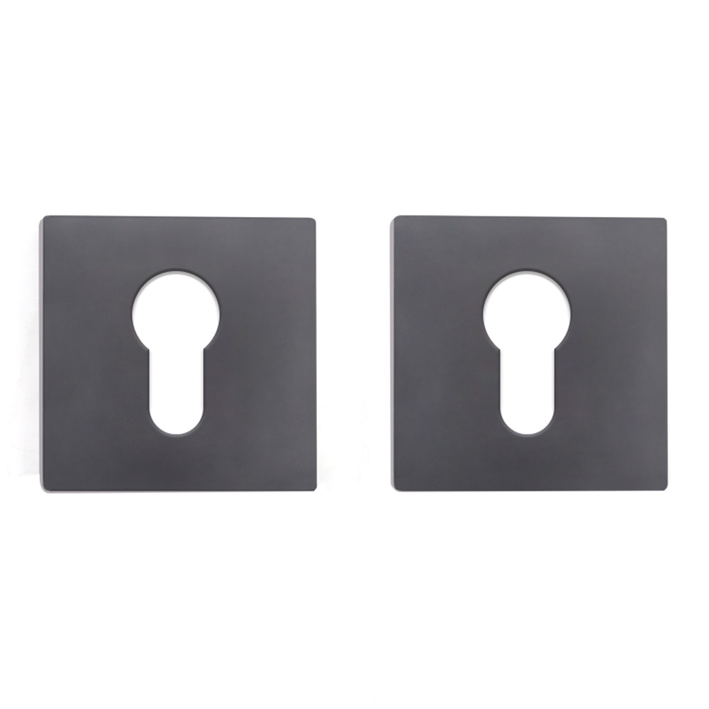 фото Ключевина lavelly тонкая квадратная розетка черный (990337)