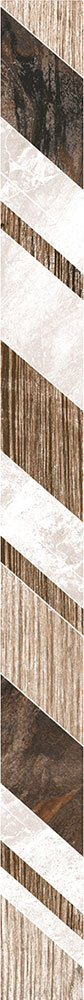 Плитка бордюр Axima Гавана геометрия коричневая 600х50х9 мм