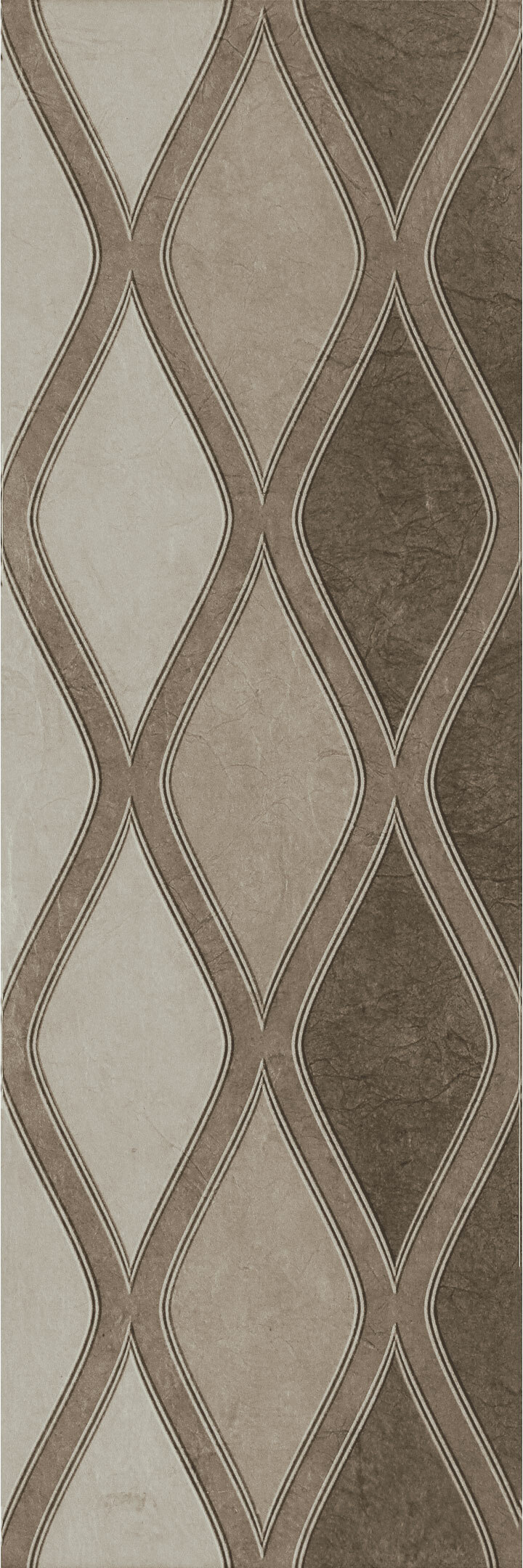 Плитка декор Нефрит Кронштадт коричневая 600x200x9 мм декор нефрит керамика кронштадт коричневый 20x60