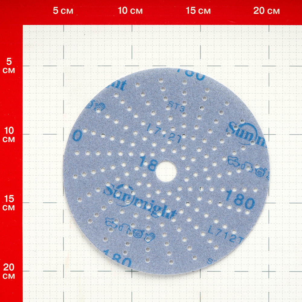 Диск шлифовальный Sunmight Ceramic d150 мм P180 на липучку пленочная основа (5 шт.) Вид№4