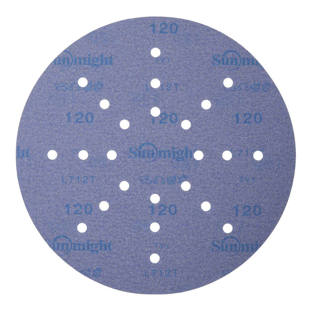 Диск шлифовальный Sunmight Ceramic d225 мм P120 на липучку пленочная основа (3 шт.) (5422302512)