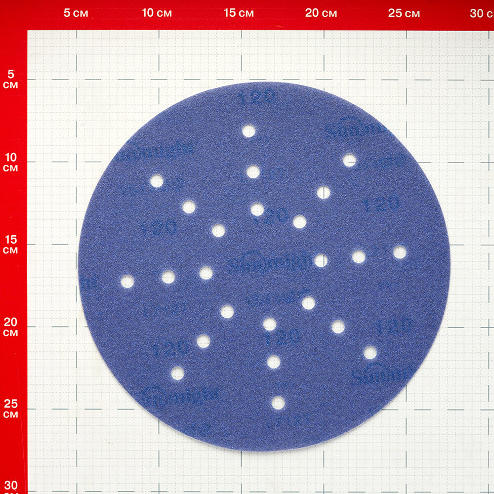 Диск шлифовальный Sunmight Ceramic d225 мм P120 на липучку пленочная основа (3 шт.) (5422302512) Вид№4