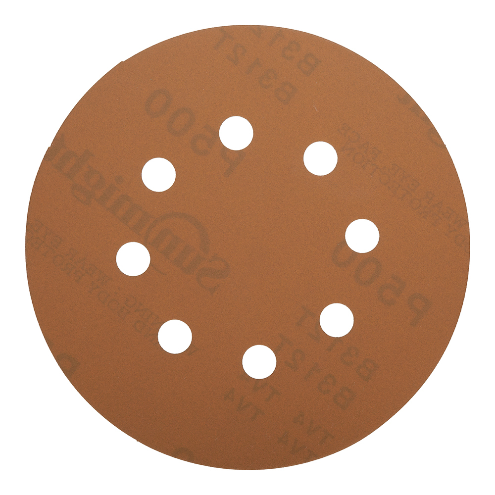 Диск шлифовальный Sunmight Gold d125 мм P500 на липучку бумажная основа (5 шт.) диск шлифовальный sunmight gold d125 мм p100 на липучку бумажная основа 5 шт