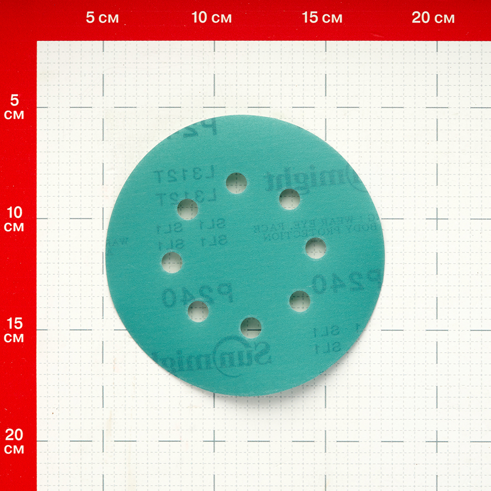 Диск шлифовальный Sunmight Film d125 мм P240 на липучку пленочная основа (5 шт.) Вид№4