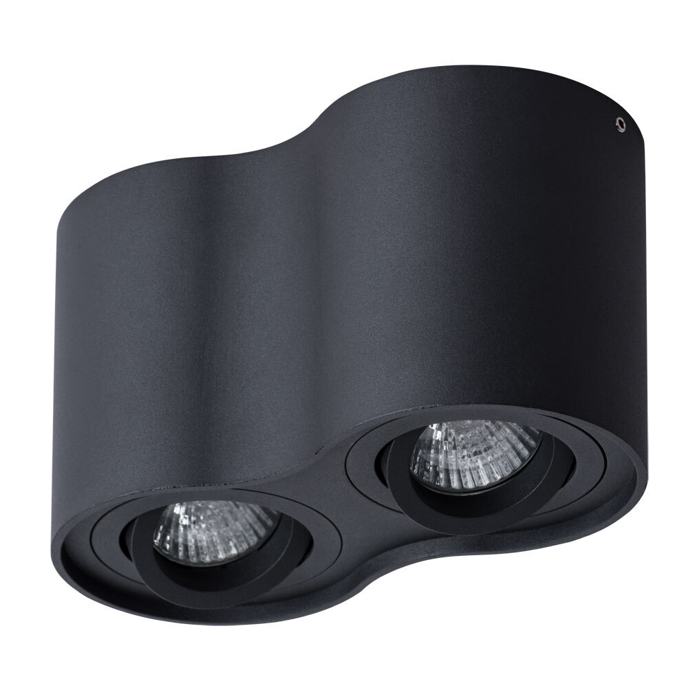 Светильник потолочный Arte Lamp Falcon GU10 100 Вт 2 кв.м черный IP20 (A5645PL-2BK) светильник точечный накладной elektrostandard dln101 gu10 2 м² цвет чёрный