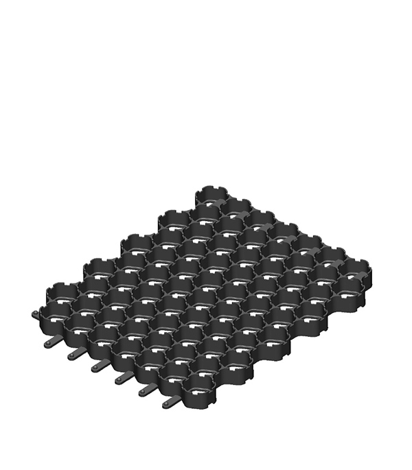 Решетка газонная пластиковая Gidrolica Eco Normal черная C250 530х430х33 мм