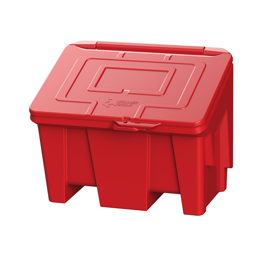 Ящик для песка и реагентов полиэтиленовый Polimer Group красный 160 л подземная топливная емкость polimer group dt 2000