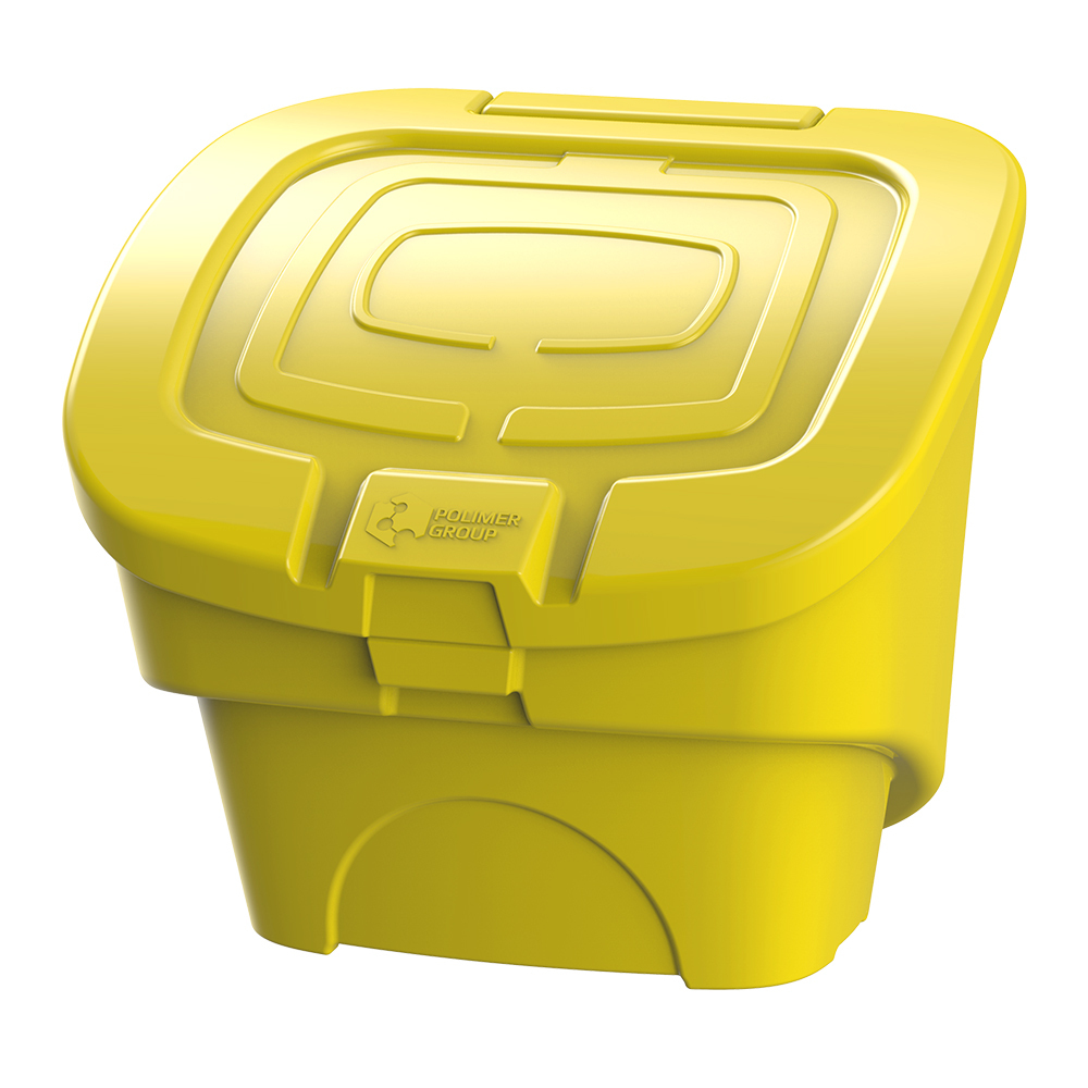 Ящик для песка и реагентов полиэтиленовый Polimer Group желтый 90 л подземная топливная емкость polimer group dt 2000