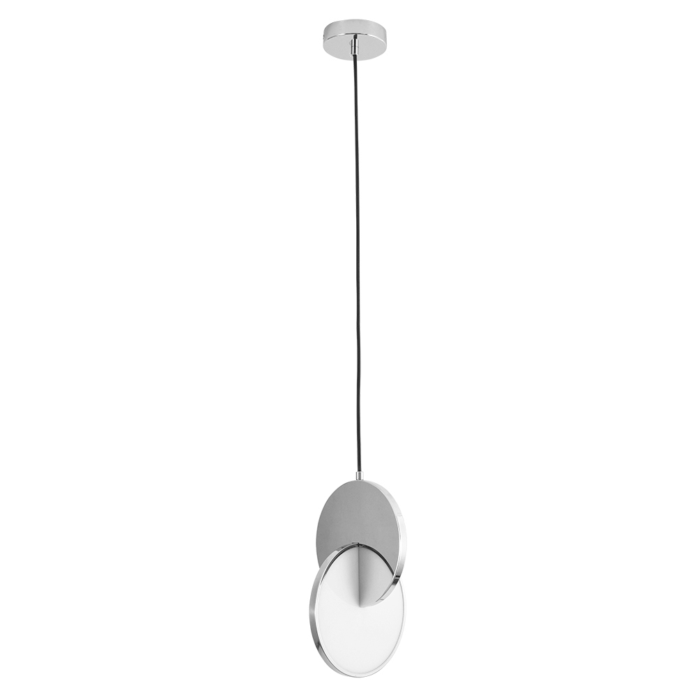 Светильник светодиодный подвесной Arte Lamp Hannah 4000К 10 Вт 1 кв.м белый/хром IP20 (A1916SP-1CC) роскошный светодиодный подвесной светильник kobuc для спальни круглая лампа креативный романтический подвесной светильник в виде короны с