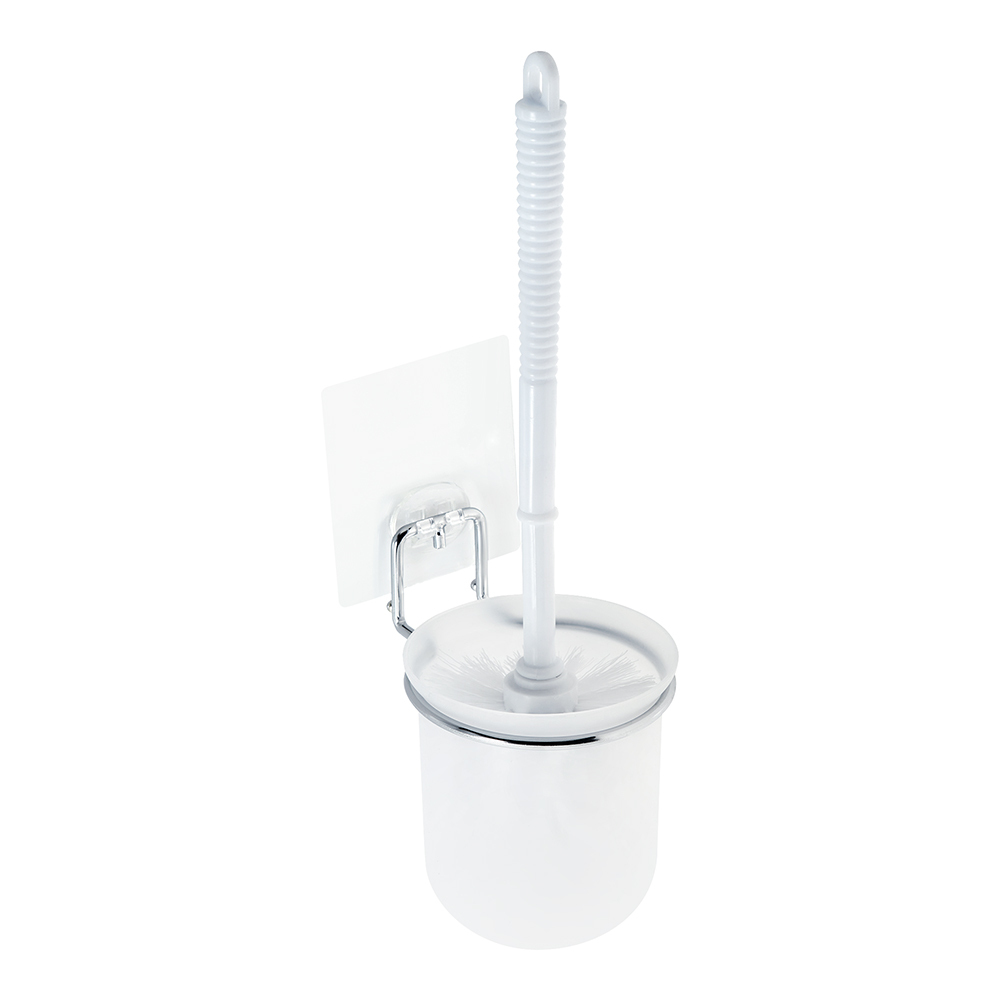 Ерш Kleber Lite подвесной металл/пластик хром (KLE-LT020/8599) мыльница для ванной kleber lite с держателем металл хром пластик белая kle lt036 8538