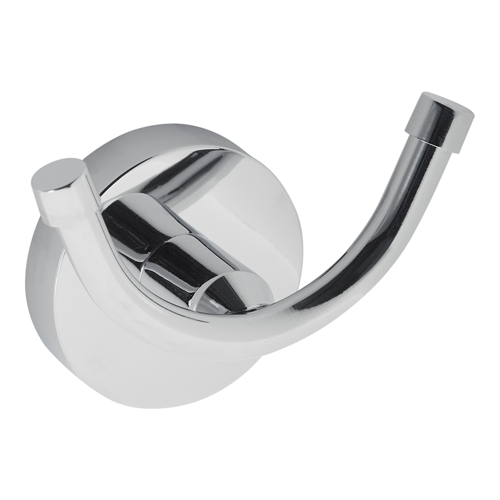 Крючок для ванной Fora Long двойной на шуруп металл хром (L027/1015)