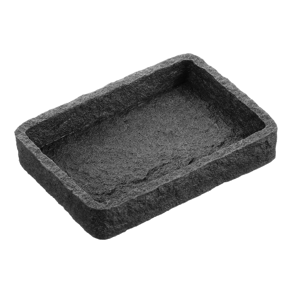 Мыльница для ванной Fora Stone Black настольная полирезин черная (For-STN36BL) мыльница fora stone for stn036nat бежевая