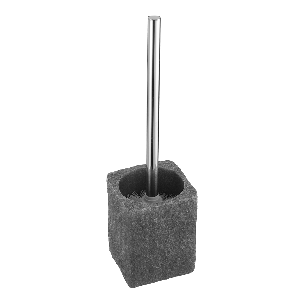 Ерш Fora Stone Black напольный полирезин/металл черный (FOR-STN025BL/5317) ершик для унитаза stone black fora for stn025bl