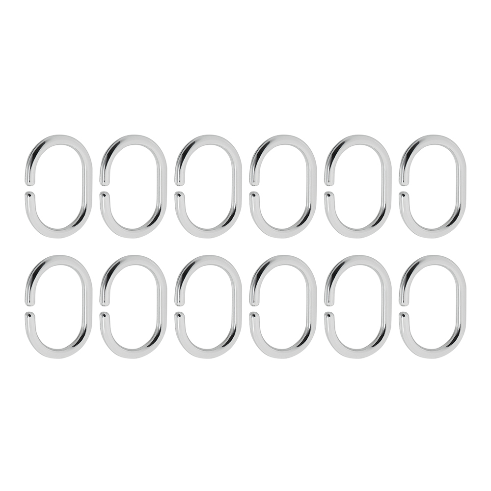 Кольца для штор Fora пластиковые хром (12 шт.) кольца для штор vanstore комплект колец для штор