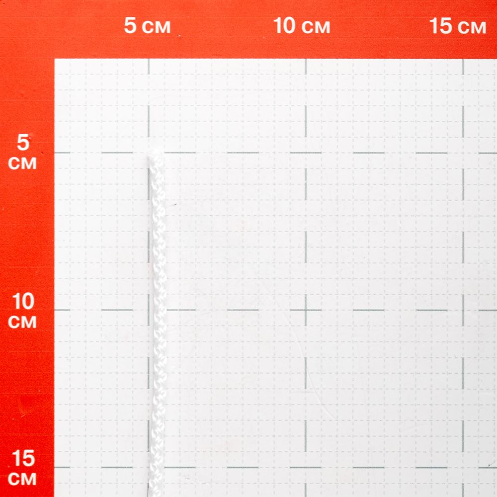 Шнур вязаный полипропиленовый 8 прядей белый d4 мм Вид№2