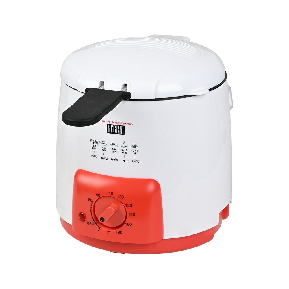 

Фритюрница Gfgril GFF-09 красная/белая