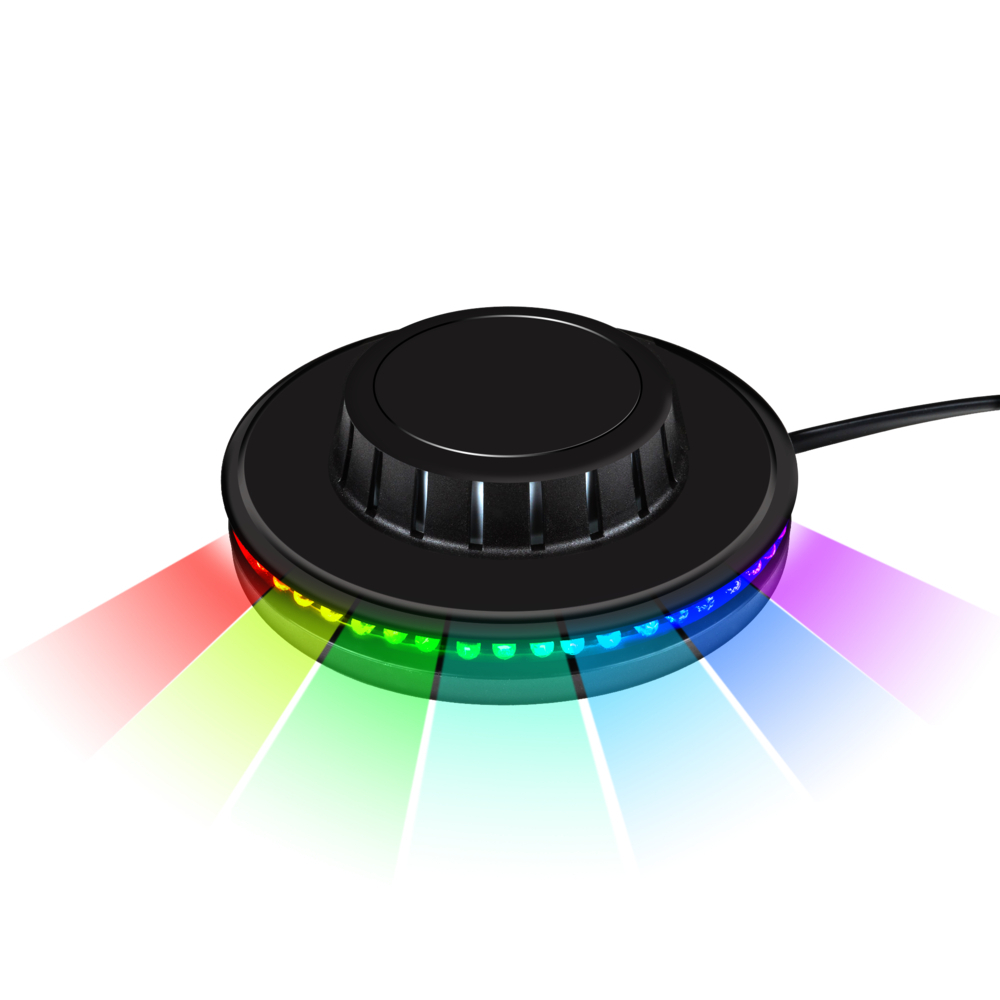 Светильник светодиодный накладной Rev Disco RGBК 5 Вт 1 кв.м черный IP20 (32557 4) светильник светодиодный накладной rev disco d100х160 мм 3 вт 220 в ip20 проекционный rgb