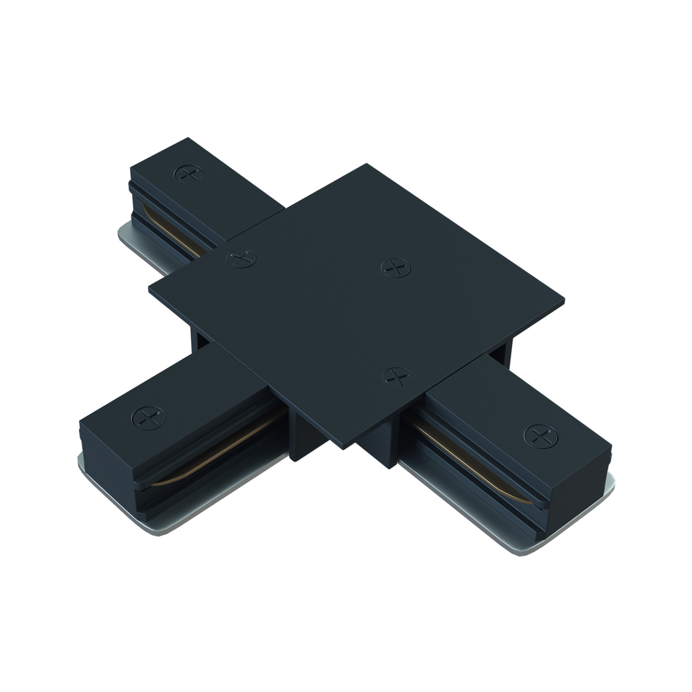 Коннектор для однофазного шинопровода Т-образный Technical Unity черный (TRA002CT-11B) коннектор для однофазного шинопровода т образный ritter artline черный 59748 7