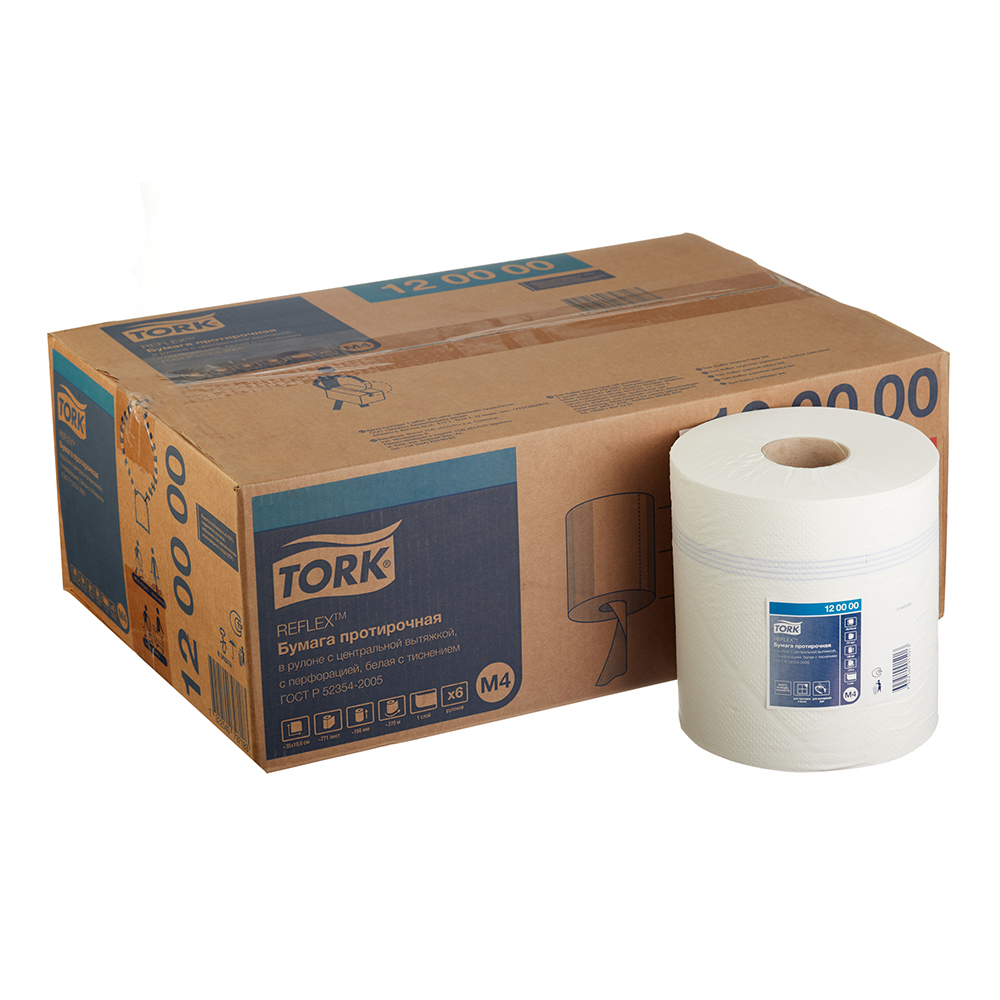 Протирочная бумага TORK Refleх 270 м (6 штук)