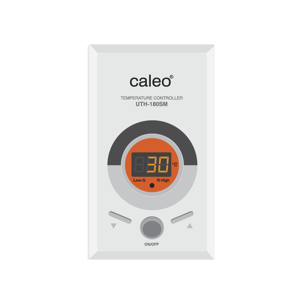 Терморегулятор электронный для систем обогрева кровли и открытых площадок Caleo UTH-180SM белый терморегулятор uriel uth 200 серебристый