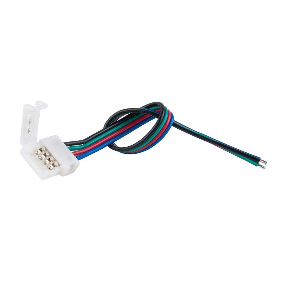 Коннектор для светодиодной ленты RGB Elektrostandard (a039790) 12/24 В IP20 (10 шт.) коннектор для светодиодной ленты 2pin 8 мм