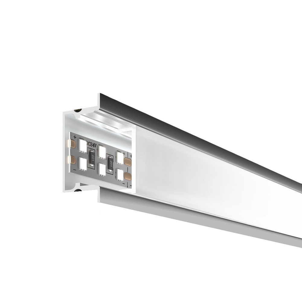 Профиль для светодиодной ленты Elektrostandard LL-2-ALP019 (a062732) 2 м прямой профиль для освещения apeyron алюминиевый 71x61 мм 2 м