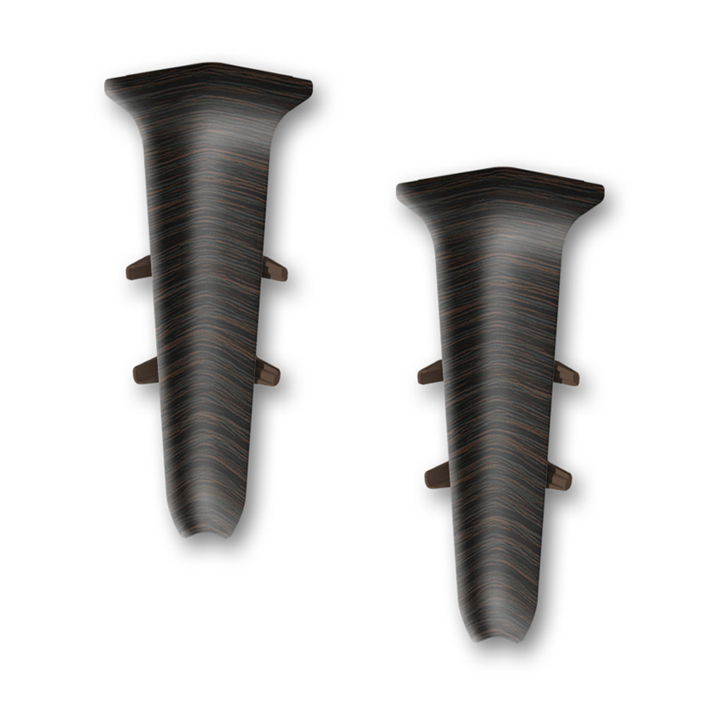 фото Угол внутренний деконика 70 мм венге темный г-профиль (2 шт.)