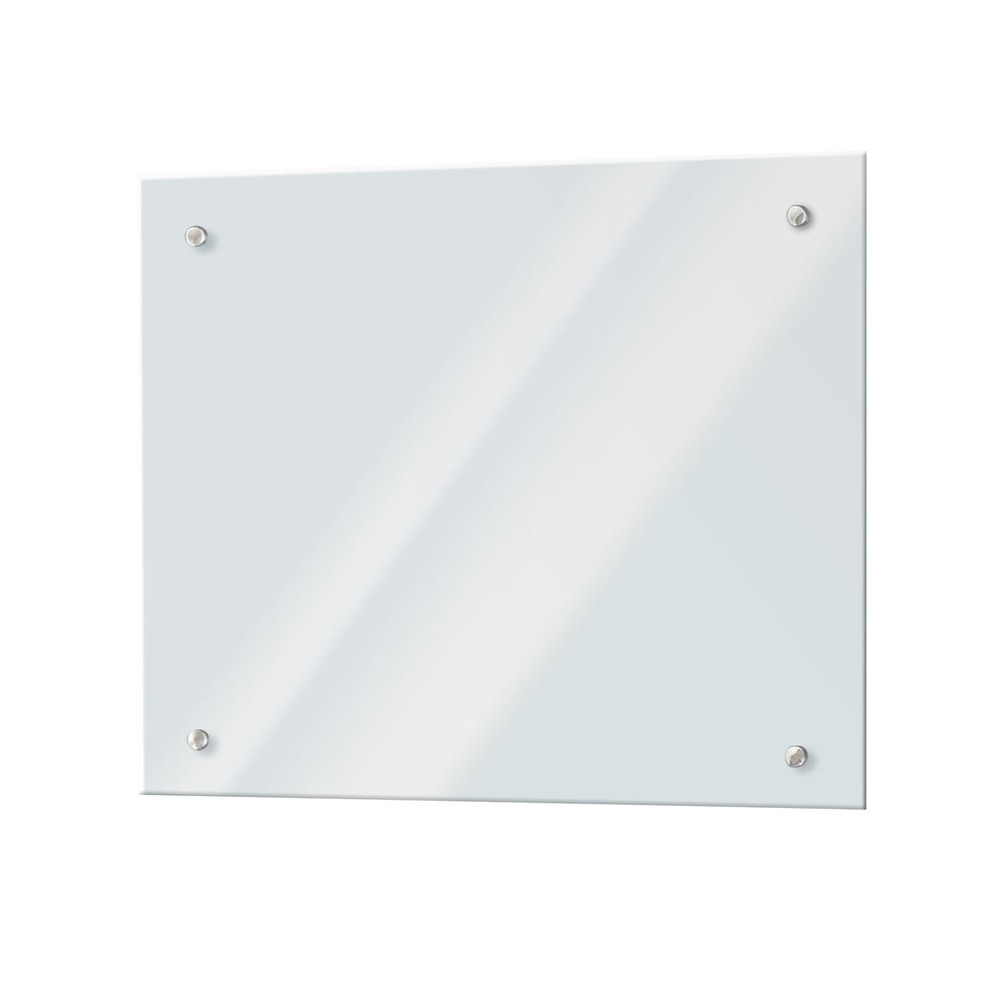 Панель стеновая закаленное стекло для кухни 550х600х4 мм прозрачная