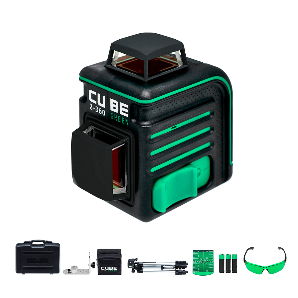 Уровень лазерный ADA Cube 2-360 Green Ultimate Edition (А00471) со штативом