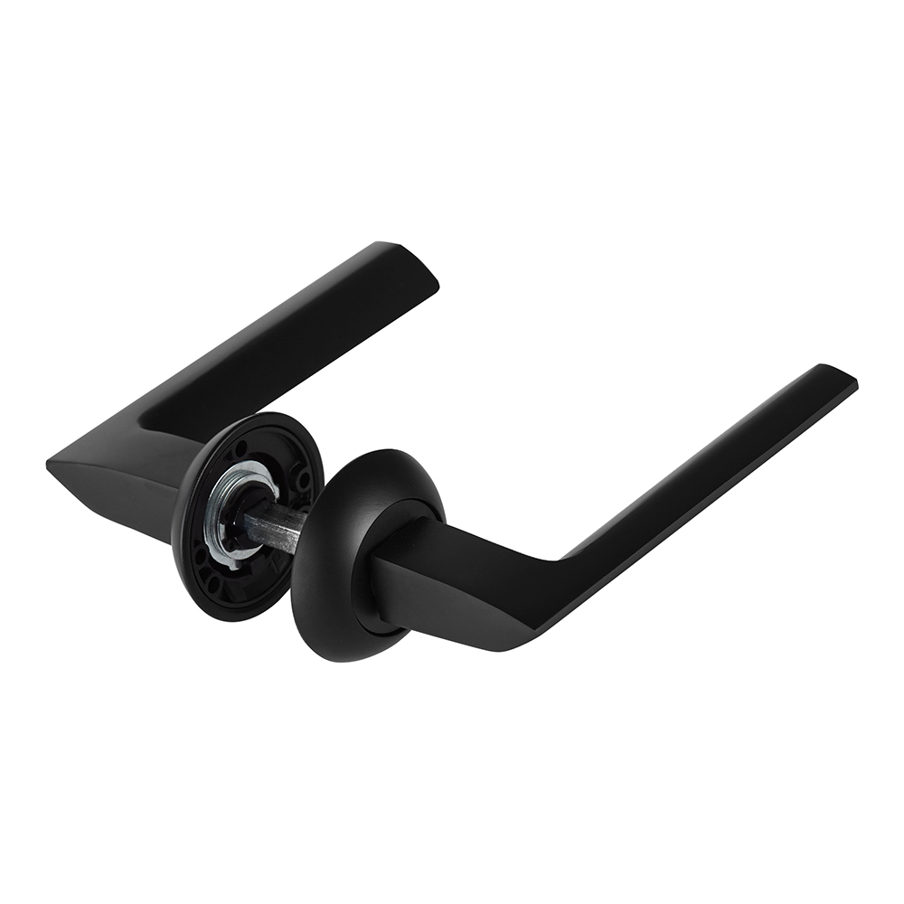 Ручка дверная Corsa Deco Camellia круглая розетка черная (990317) фрикционный штифт для трубки толщиной 1 2 мм 8 27 мм пружинный стержень для ремешка часов застежка w3361