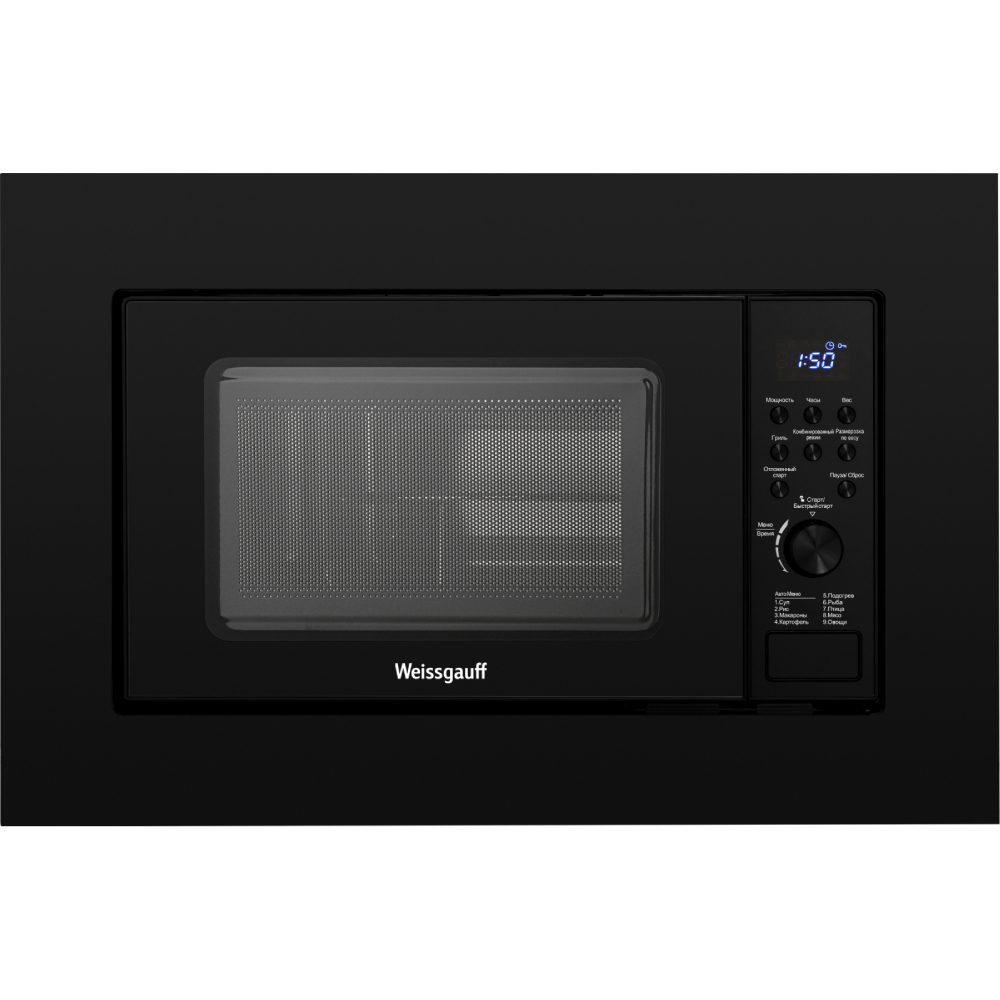 Микроволновая печь встраиваемая Weissgauff HMT-620 Grill черная ...