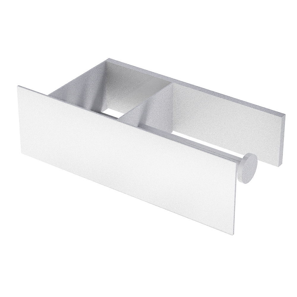 фото Держатель для туалетной бумаги flow skyline с полкой металл белый (fl-sky-du26пр-б)