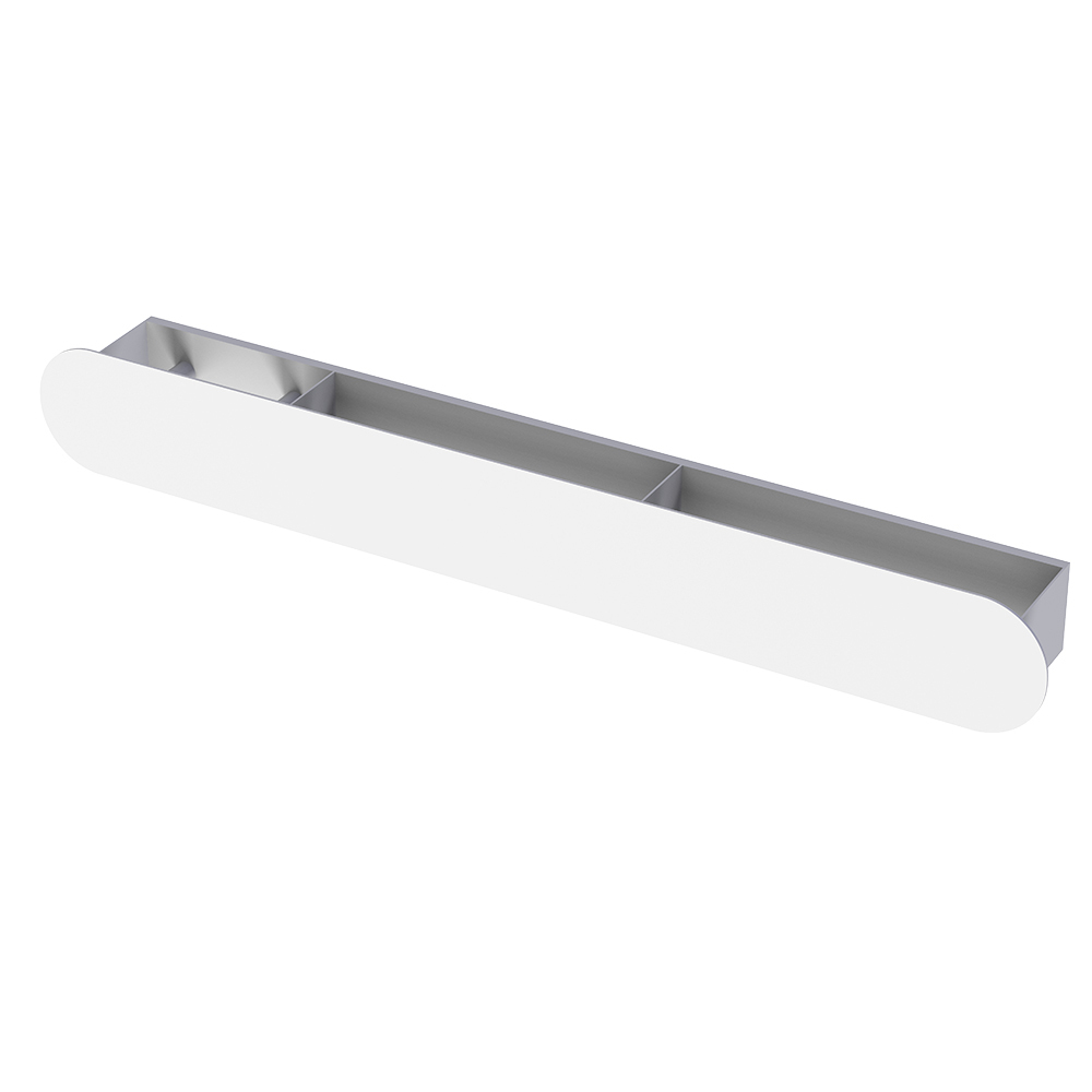 

Полка для ванной Flow Round с крючками 700х92х90 мм металл белая (Fl-ro-pat70л-б), Белый