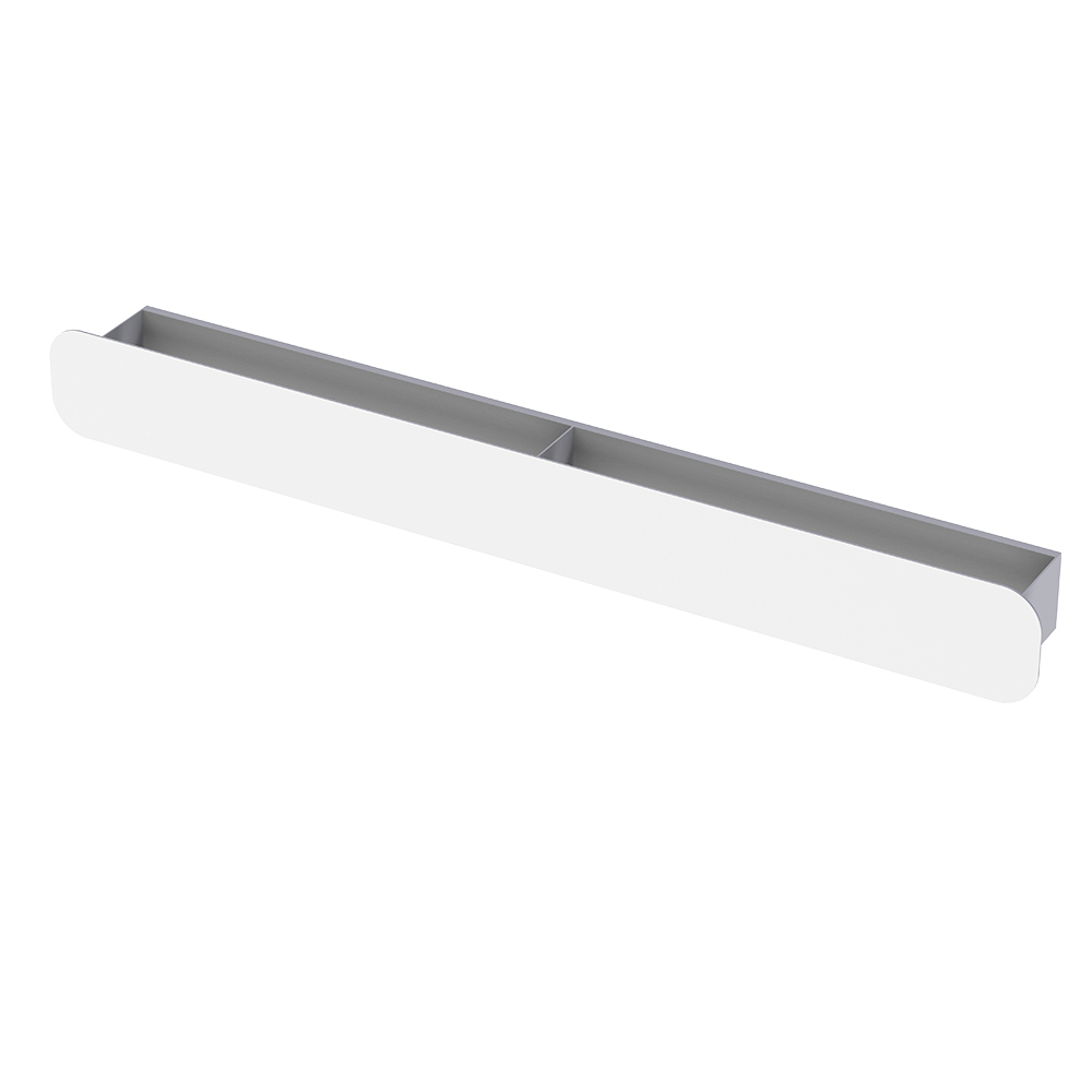 

Полка для ванной Flow Radius 800х92х90 мм металл белая (Fl-ra-m80-б), Белый