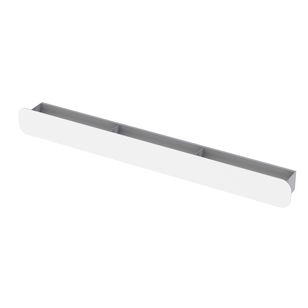 

Полка для ванной Flow Radius 900х92х90 мм металл белая (Fl-ra-m90-б), Белый
