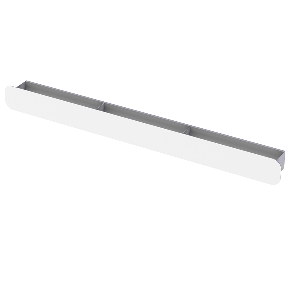 

Полка для ванной Flow Radius 1000х92х90 мм металл белая (Fl-ra-m100-б), Белый