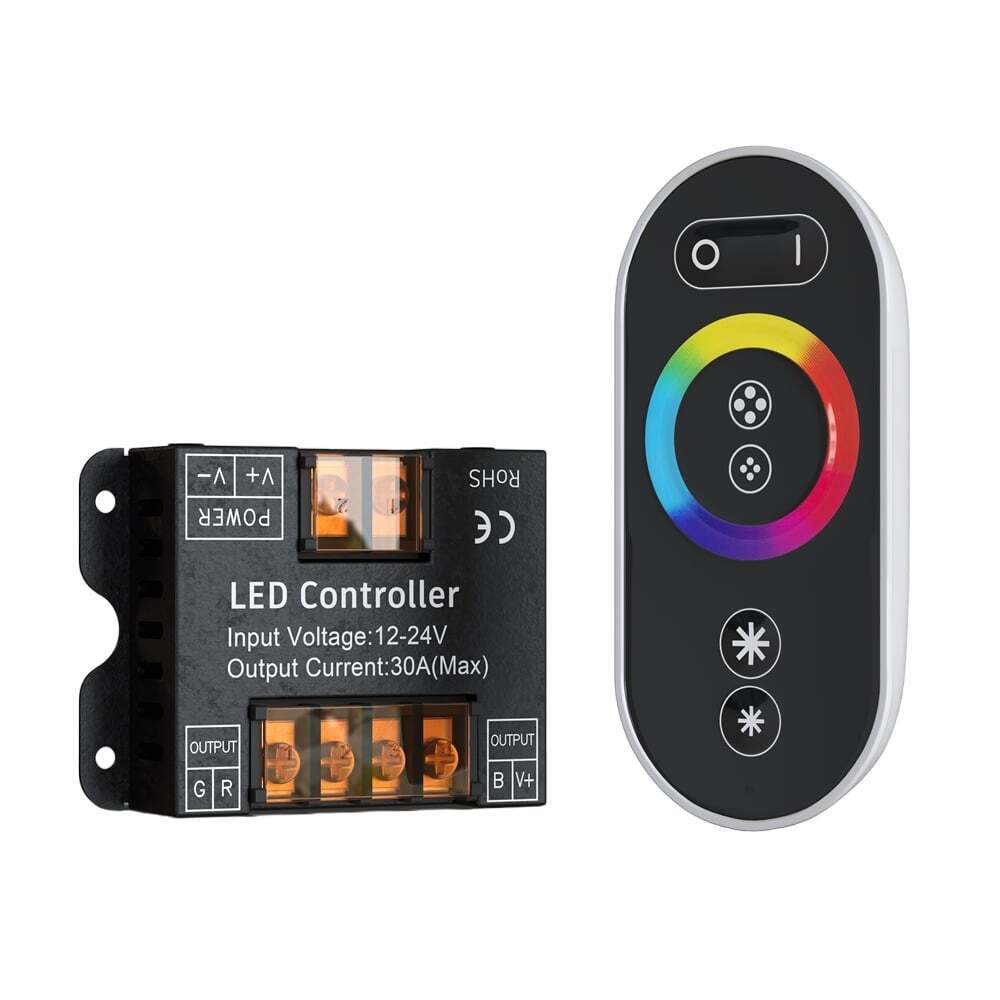 Контроллер для светодиодной ленты RGB Led Strip (CLM002) 360 Вт 12/24 В IP20 контроллер для rgb ленты с пультом 5 24в 12а smartbuy