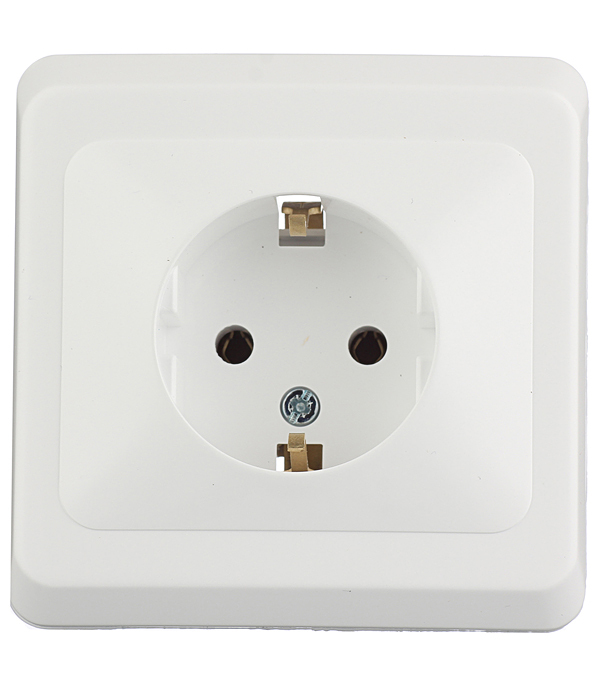 

Розетка Systeme Electric Этюд встраиваемая белая (PC16-003B), Белый
