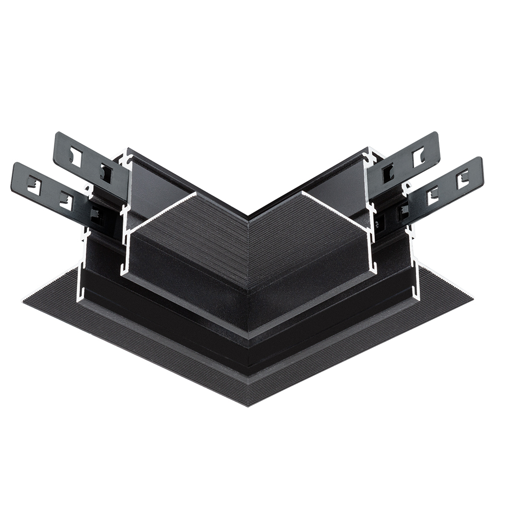 Коннектор для магнитного шинопровода L-образный Arte Lamp Expert черный (A590706) коннектор угловой для магнитного шинопровода arte lamp linea accessories a480606