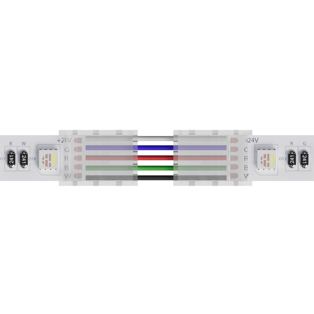 Коннектор для светодиодной ленты SMD 5050 RGB гибкий Strip-Accessories 24 В IP20 Arte Lamp (A31-12-RGBW) коннектор apeyron 09 78 для соединения лент с rgbw контроллером 12 24 в