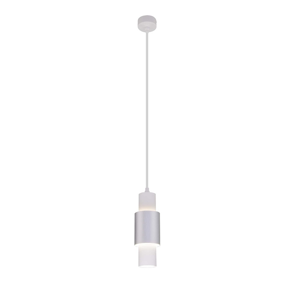 Светильник светодиодный подвесной Eurosvet Bento 4200К 13 Вт 5 кв.м белый/серебро IP20 (a051716) подвесной светодиодный светильник euphoria smd 20x20x135 см