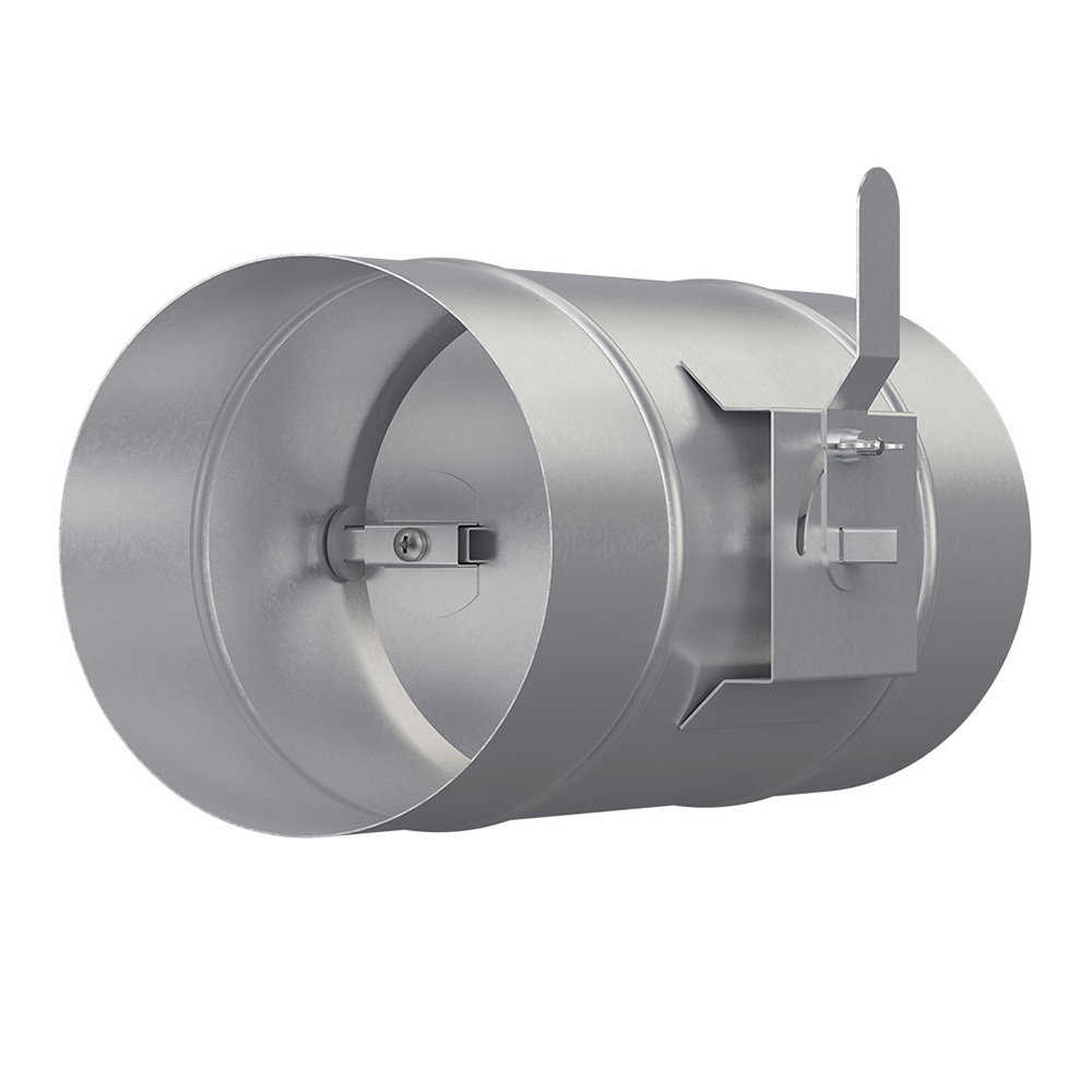 дроссель клапан для круглых воздуховодов d125 мм оцинкованный 2 шт Дроссель-клапан для круглых воздуховодов d125 мм оцинкованный Era Pro