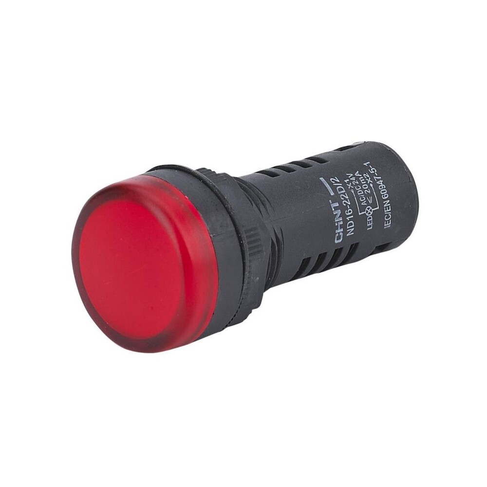 Лампа сигнальная Chint ND16-22D/2 230 В IP40 красная (593075)