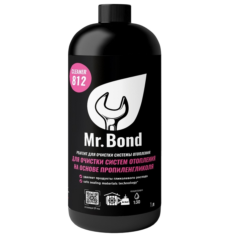 Реагент Mr.Bond Cleaner 812 для очистки систем отопления 1 л