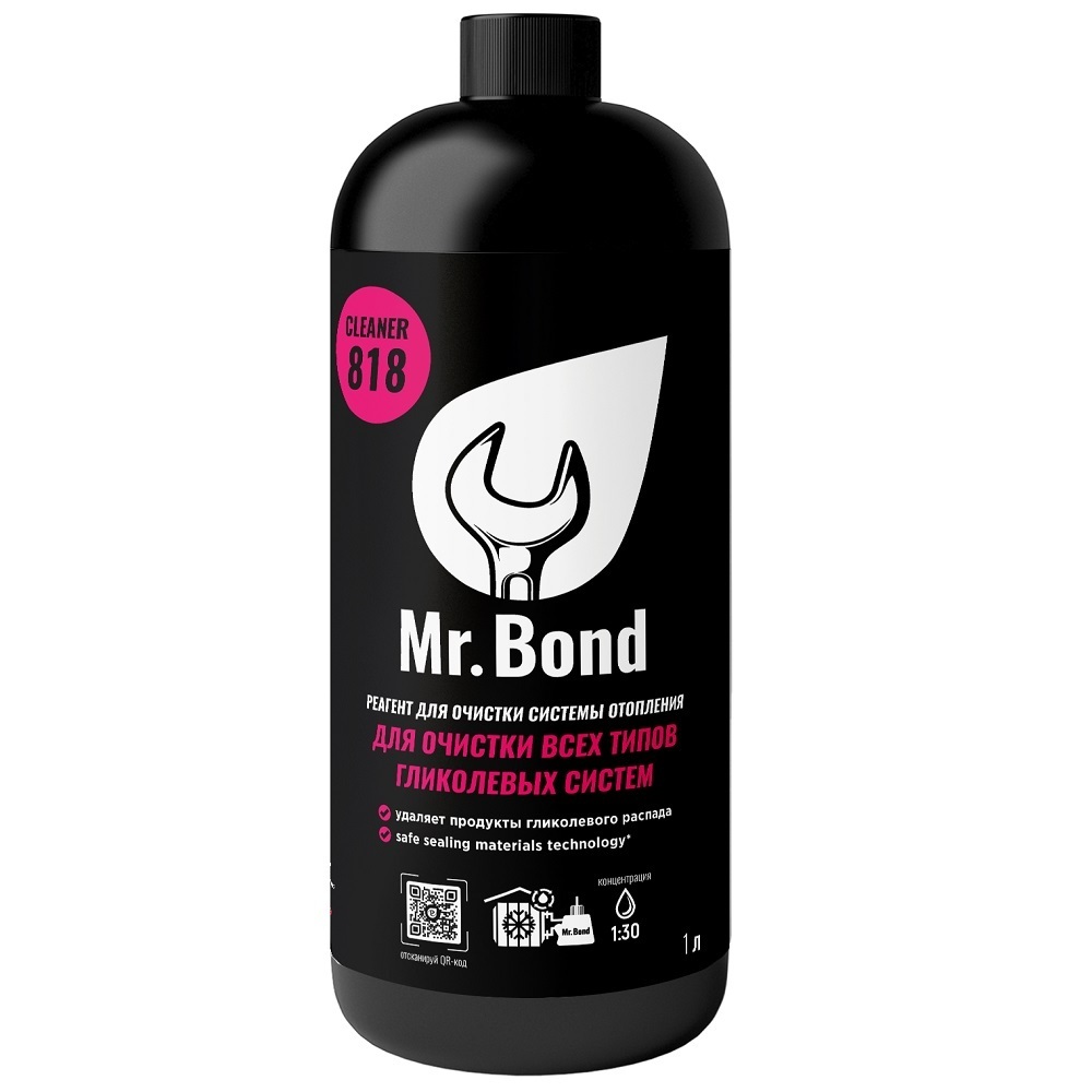 Реагент Mr.Bond Cleaner 818 для очистки гликолевых систем 1 л