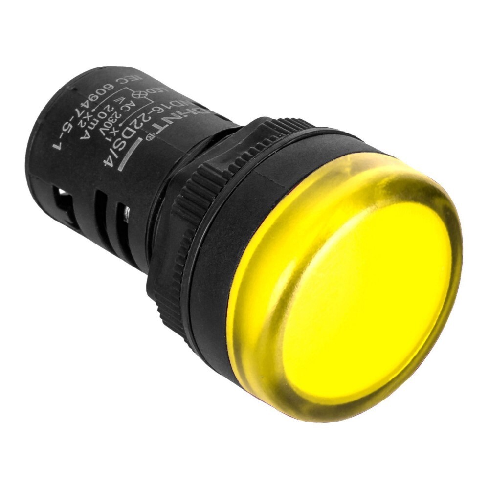 Лампа сигнальная Chint ND16-22DS/4 230 В IP40 желтая (593150)