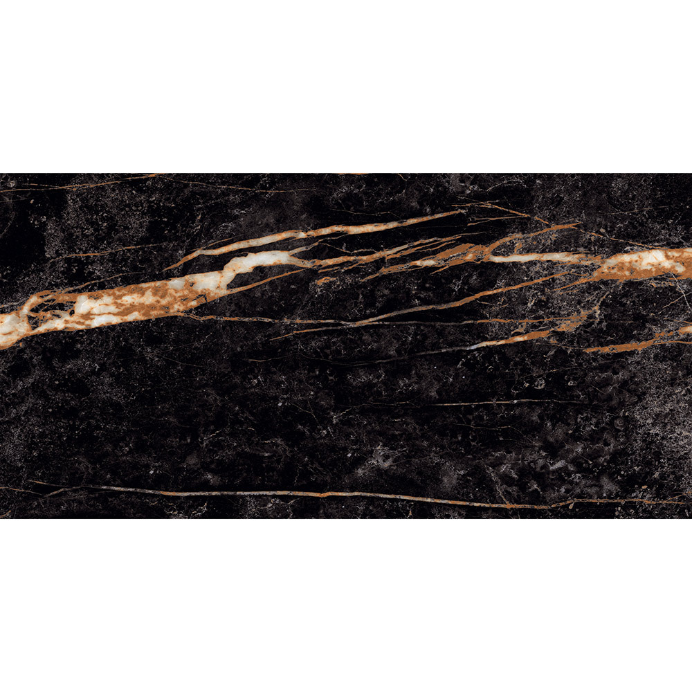 фото Керамогранит lavelly marble nero черный полированный 1200х600х8,5 мм (2 шт.=1,44 кв.м)