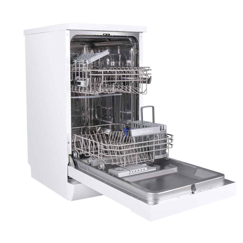 Посудомоечная машина отдельностоящая Maunfeld MWF08S 45 см белая (УТ000010682) посудомоечная машина отдельностоящая maunfeld mwf12i 60 см белая ут000010681