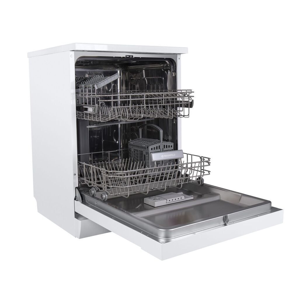 Посудомоечная машина отдельностоящая Maunfeld MWF12S 60 см белая (УТ000010683) посудомоечная машина отдельностоящая maunfeld mwf12i 60 см белая ут000010681